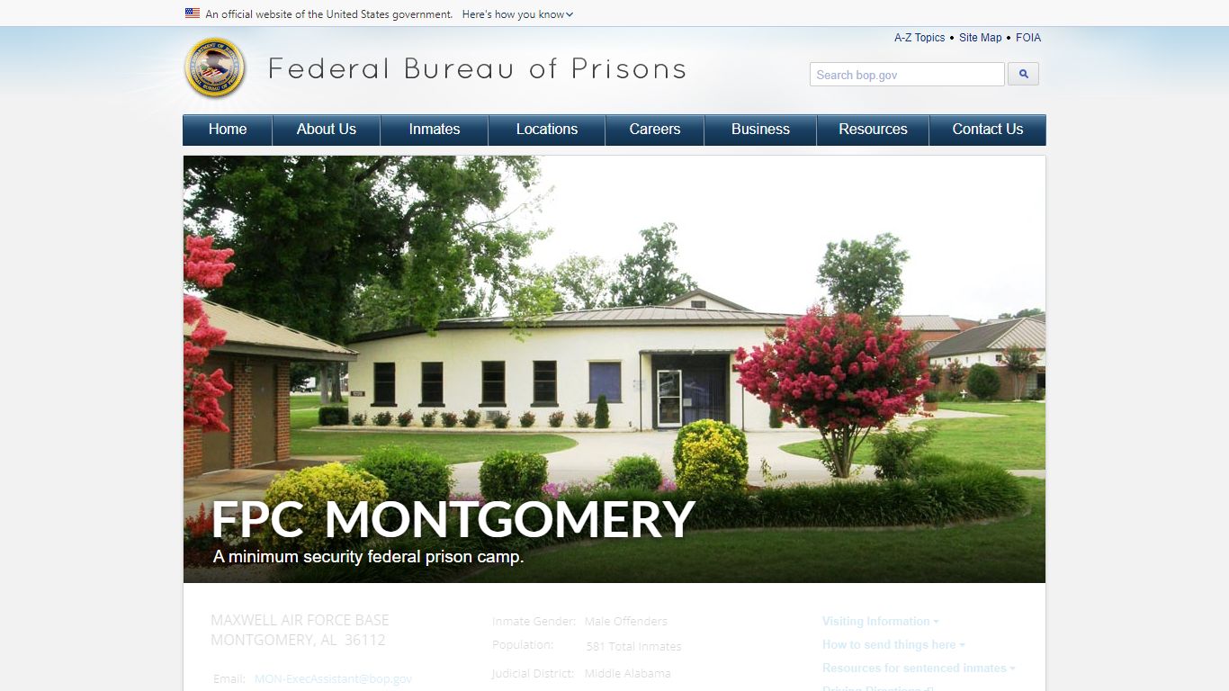 FPC Montgomery - Federal Bureau of Prisons